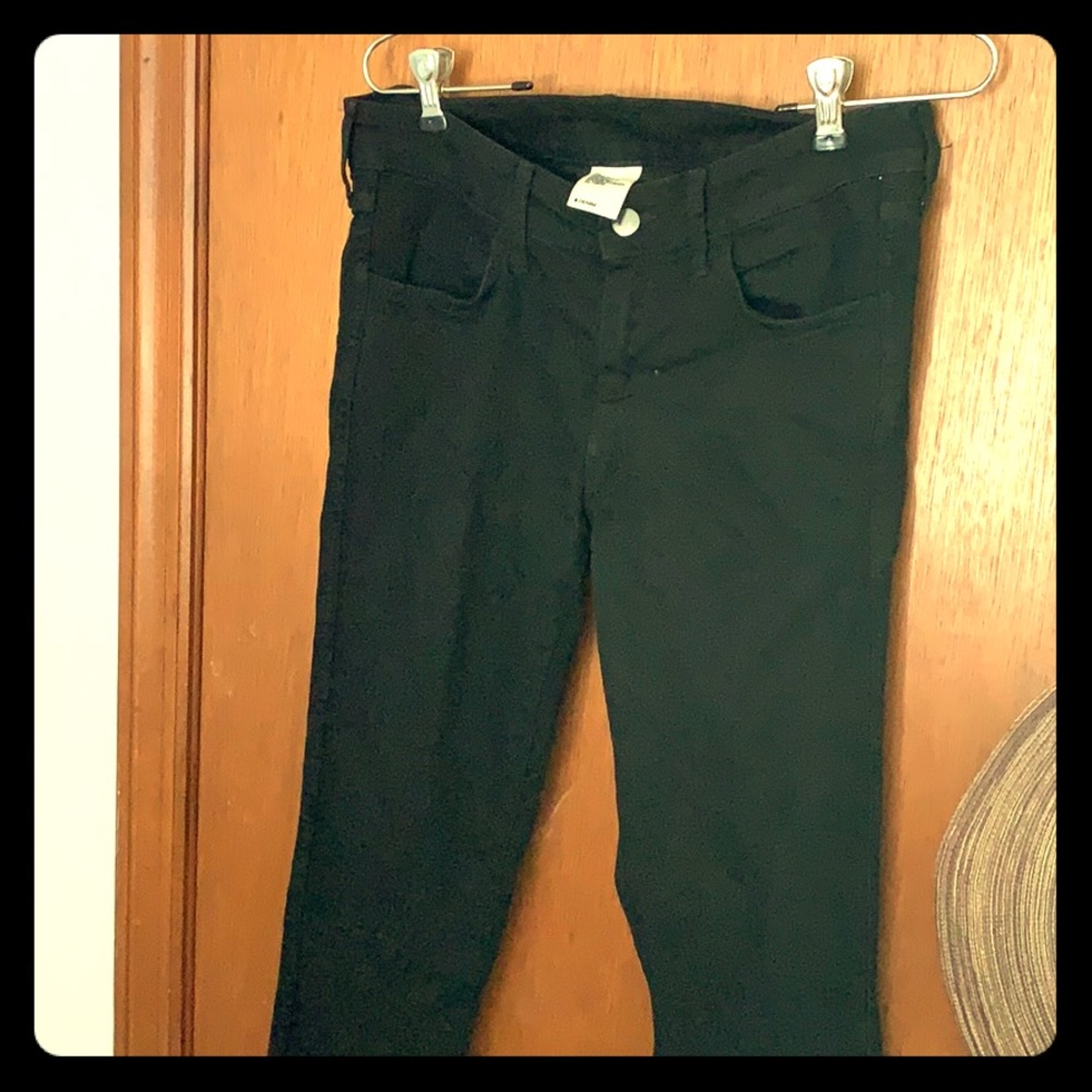 Skinny low waist black jeans